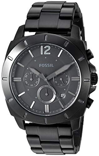 Horlogeband Fossil BQ2168 Roestvrij staal (RVS) Zwart 24mm